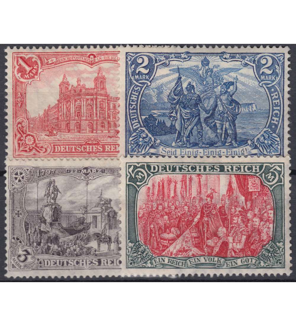 Deutsches Reich Nr. 94-97AI Markwerte Friedensdruck