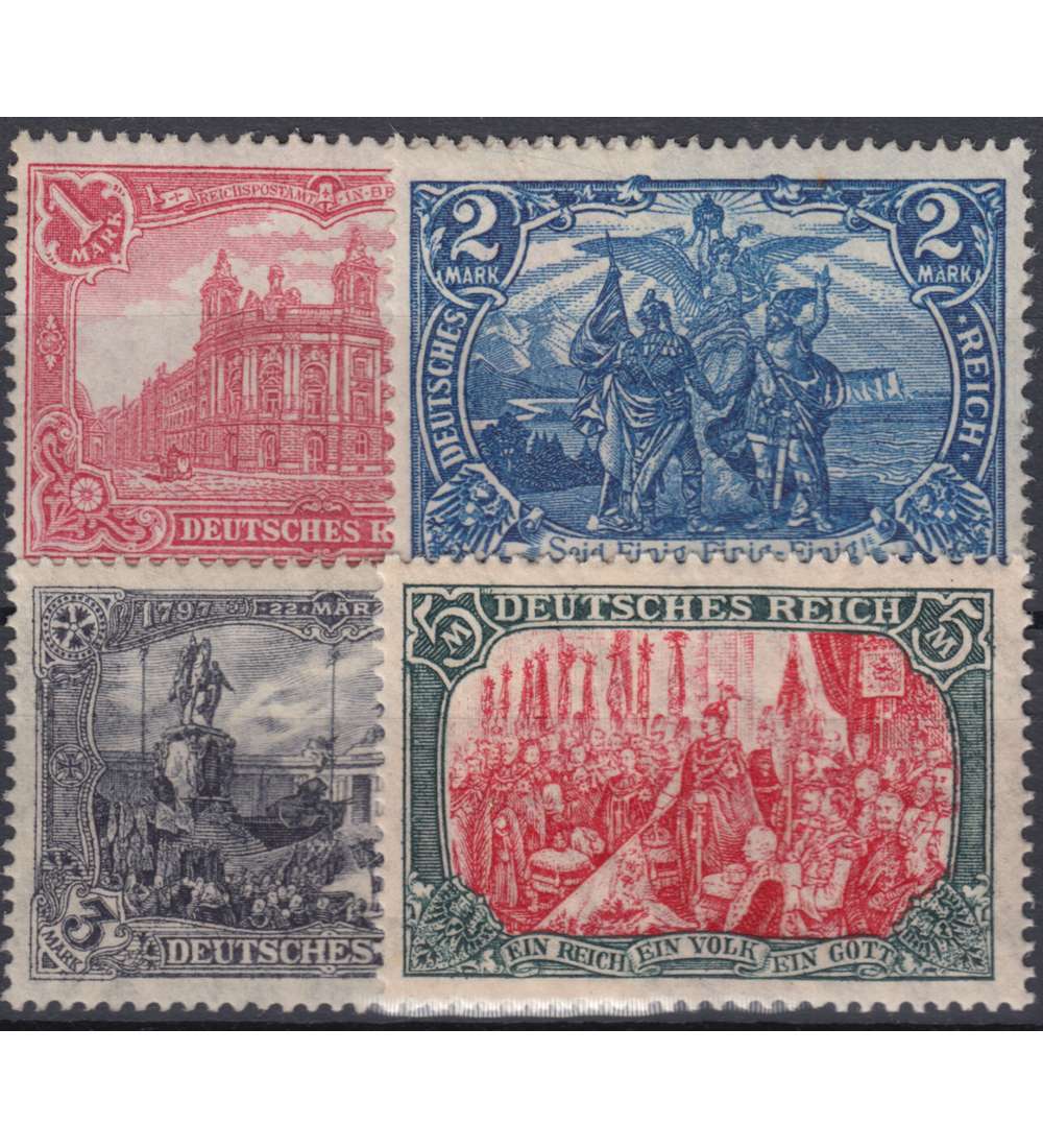 Deutsches Reich Nr. 94-97BII         Markwerte Kriegsdruck