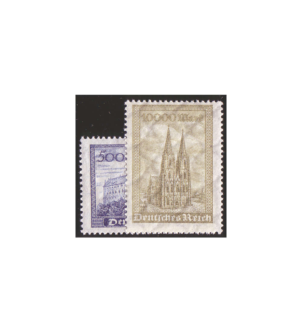   Deutsches Reich Nr. 261-262 Wartburg/Klner Dom 1923