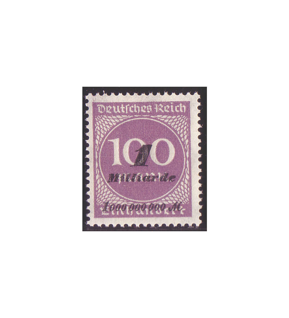   Deutsches Reich Nr. 331 Aufdruck Ziffer im Kreis 1923