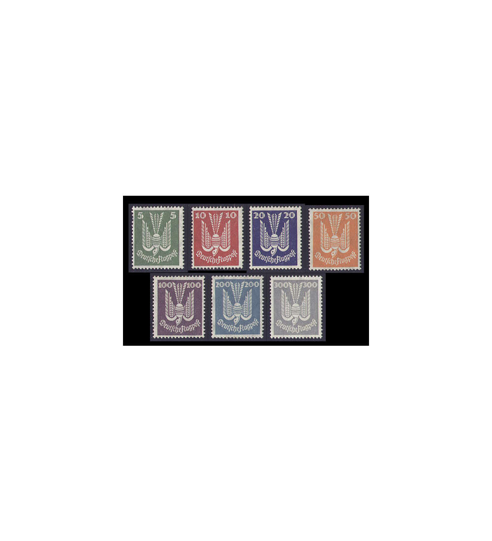 Deutsches Reich Nr. 344-350 Flugpost 1924