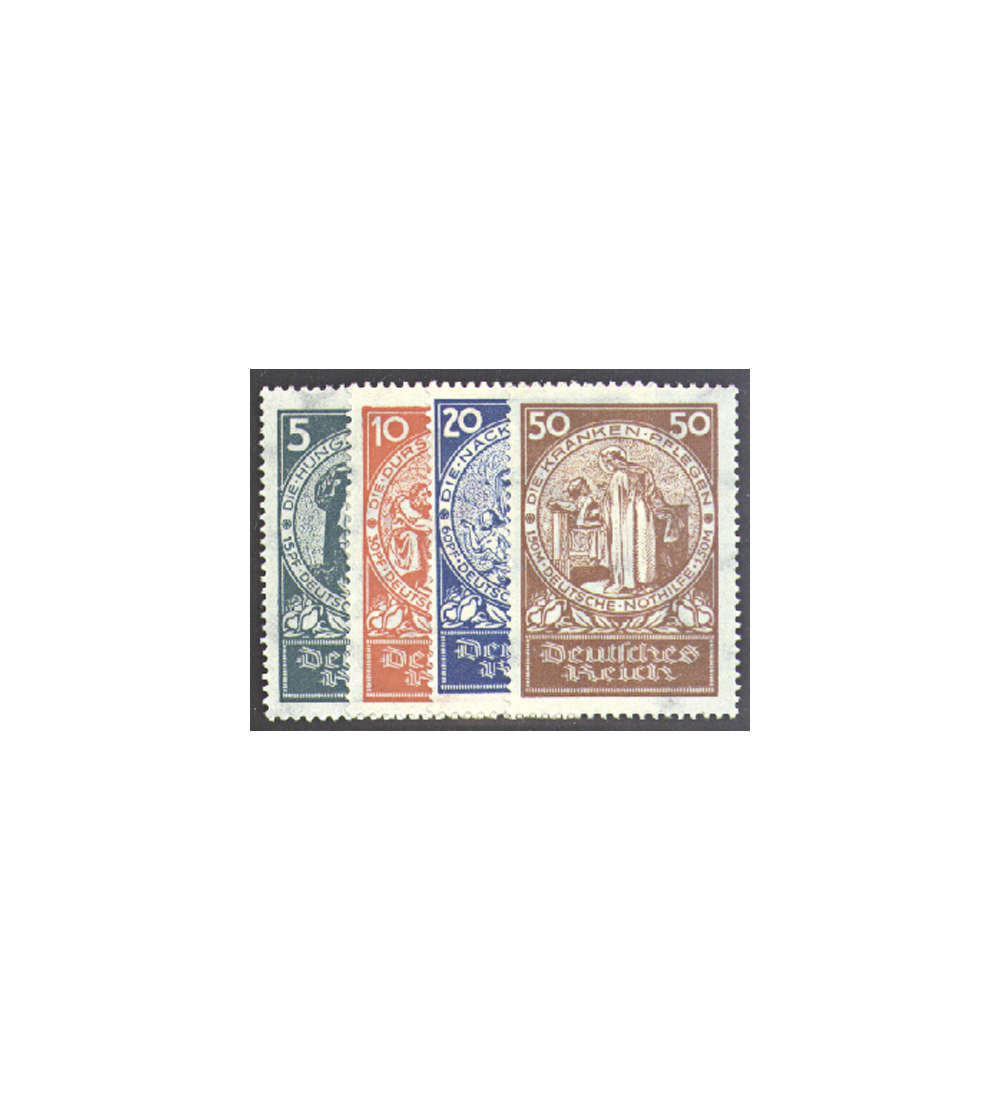 II Dt. Reich Nr. 351-354       Nothilfe 1924