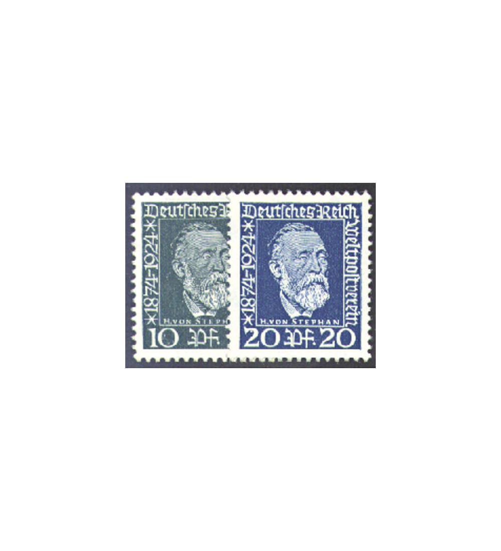 II Dt. Reich Nr. 368-369       Weltpostverein 1924