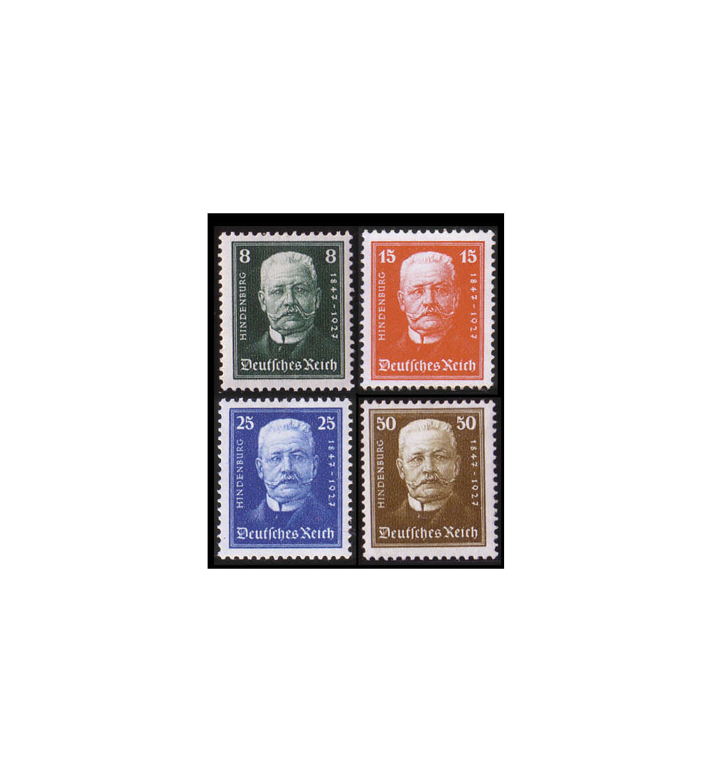 II Deutsches Reich Nr. 403-406 Hindenburg