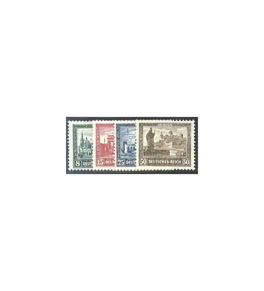 II Deutsches Reich Nr. 450-453 Nothilfe Bauwerke 1930