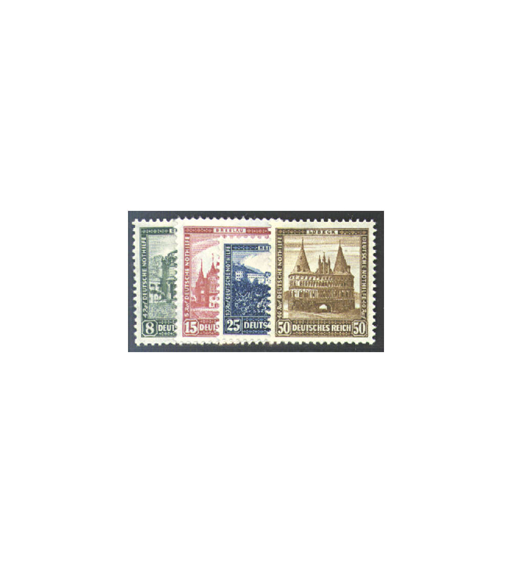 II Dt. Reich Nr. 459-462       Nothilfe Bauwerke 1931