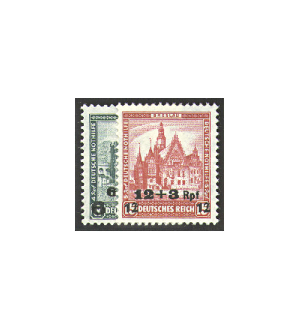 II Dt. Reich Nr. 463-464       Aufdrucke 1932