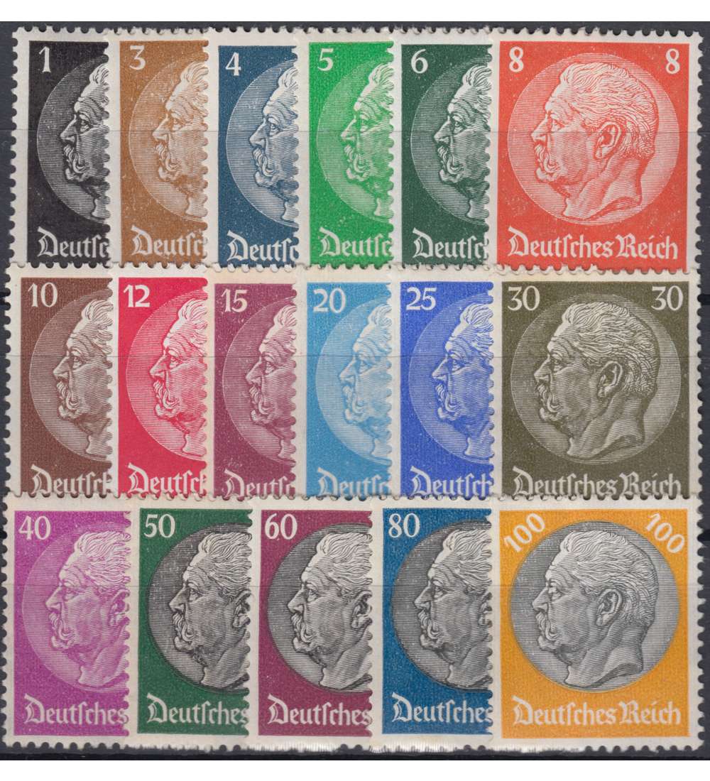 II Dt. Reich Nr. 512-528       Hindenburg