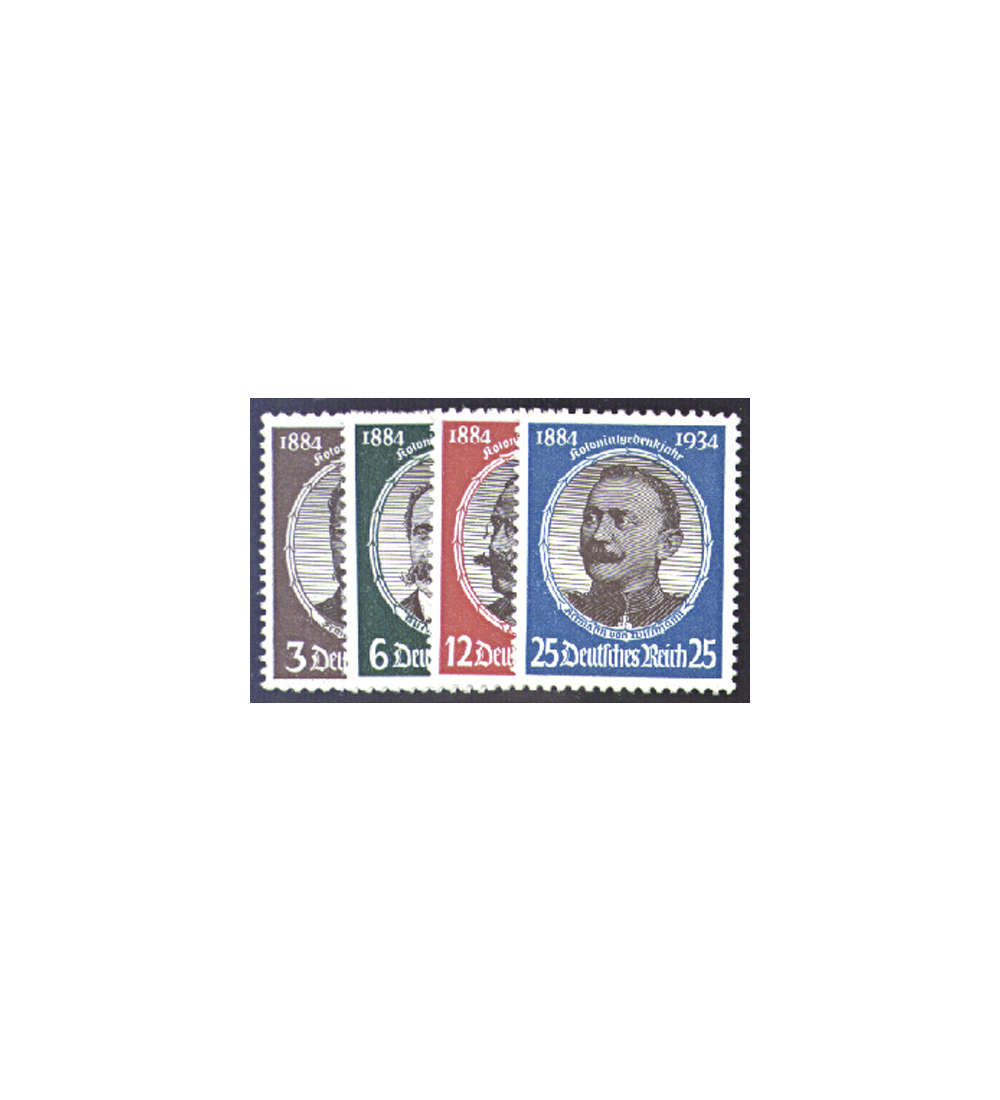Deutsches Reich Nr. 540-543 Kolonialforscher
