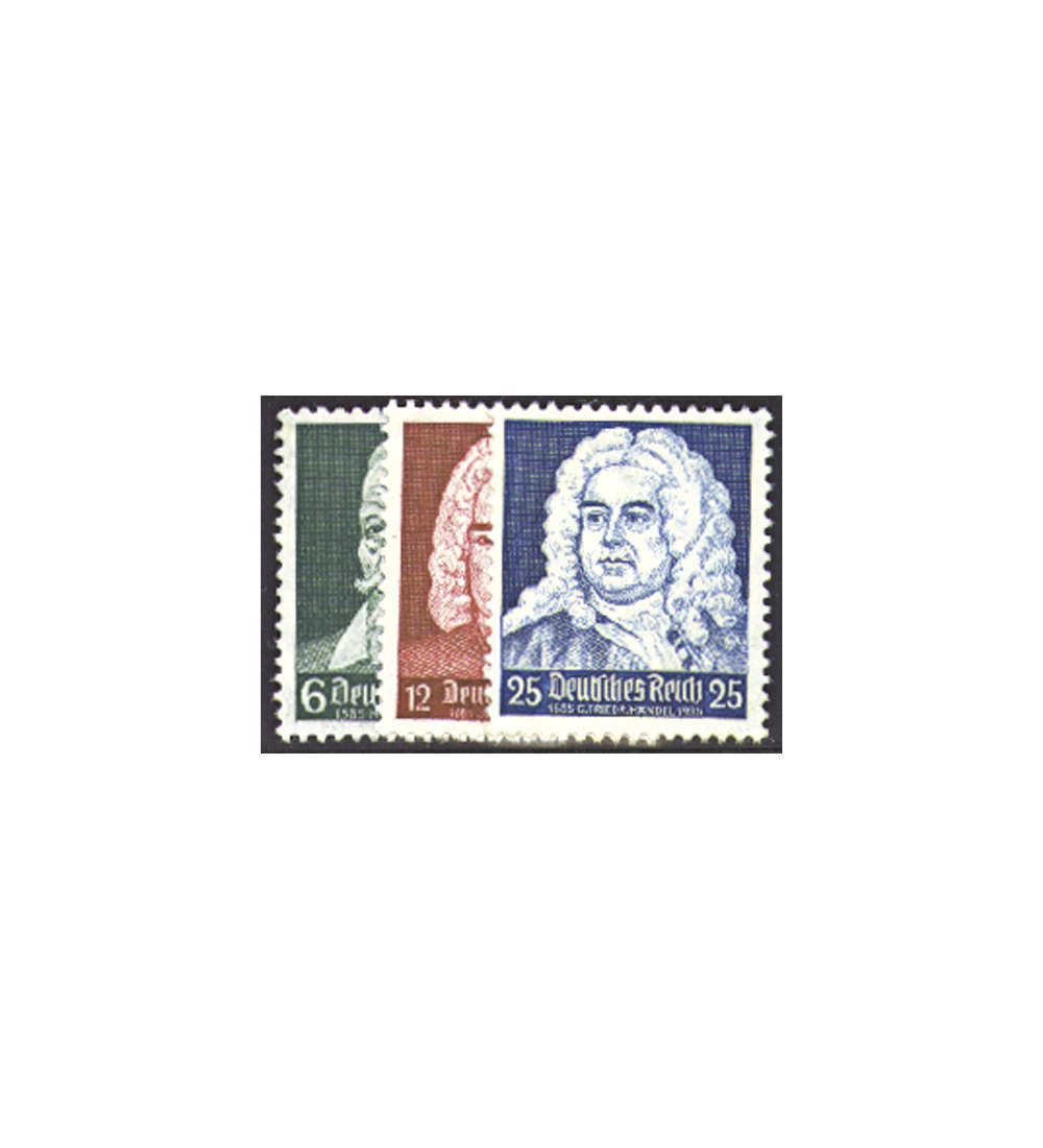 Deutsches Reich Nr. 573-575 Schtz-,Bach-,Hndel-Feier