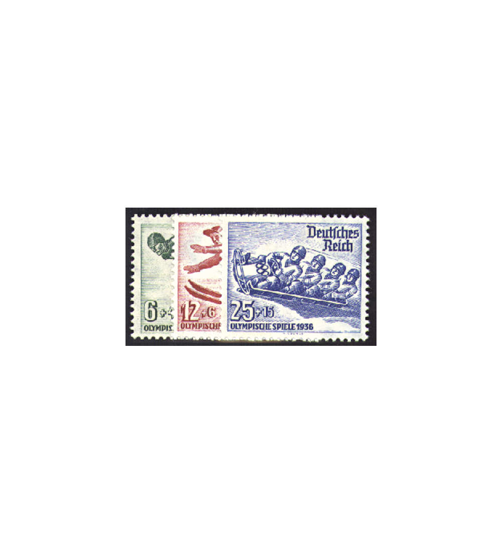II Deutsches Reich Nr. 600-602 Olympische Winterspiele