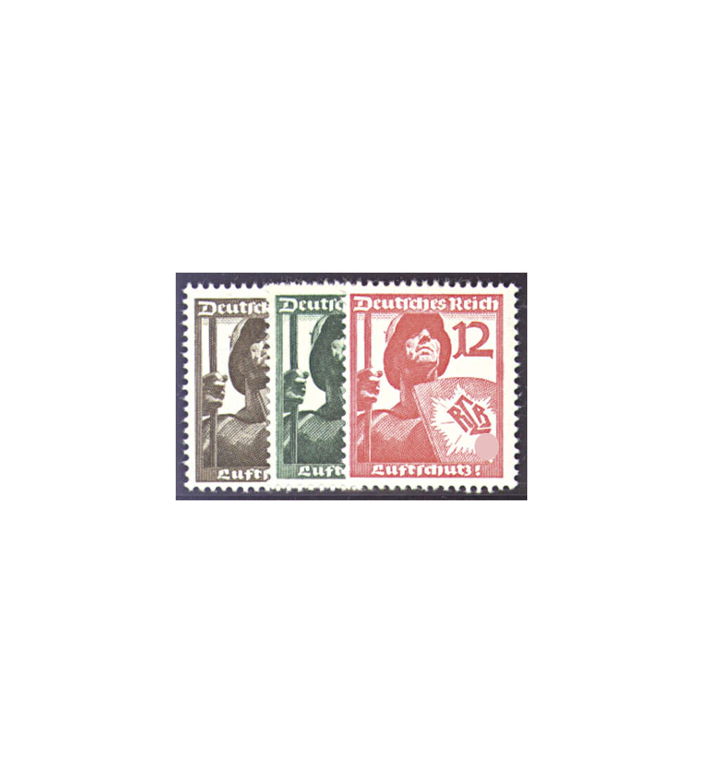 II Deutsches Reich Nr. 643-645 Luftschutz