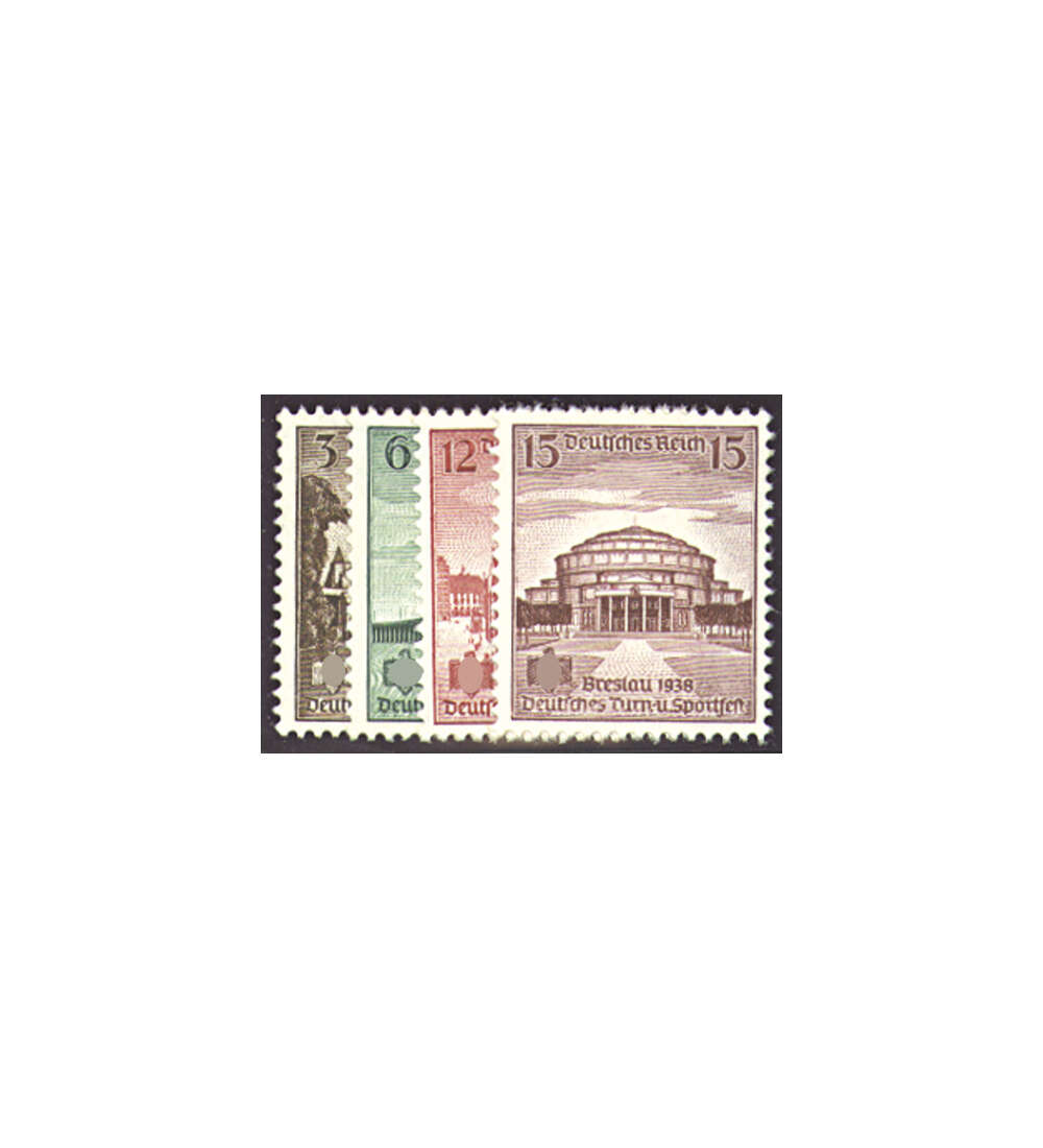 Deutsches Reich Nr. 665-668 Turn- und Sportfest Breslau