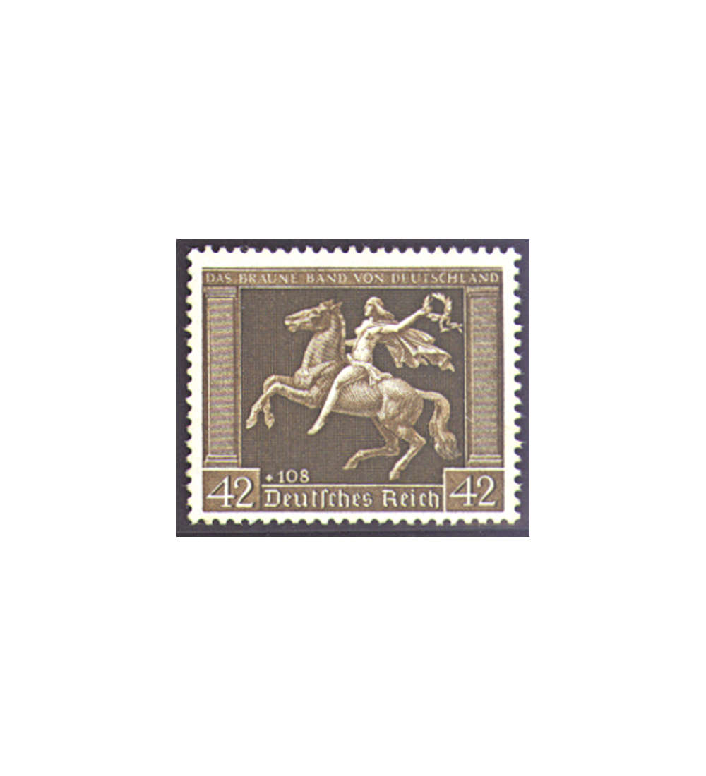 II Deutsches Reich Nr. 671 Braunes Band 1938