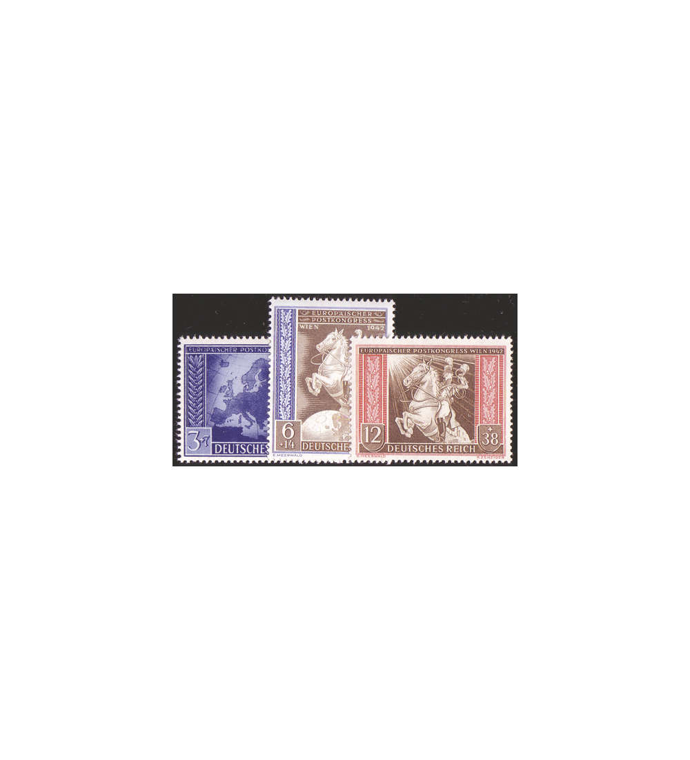  Deutsches Reich Nr. 820-822 Postkongress 1942