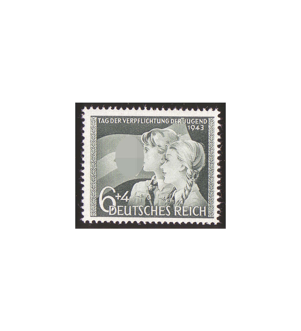 Deutsches Reich Nr. 843 Verplichtung der Jugend 1943