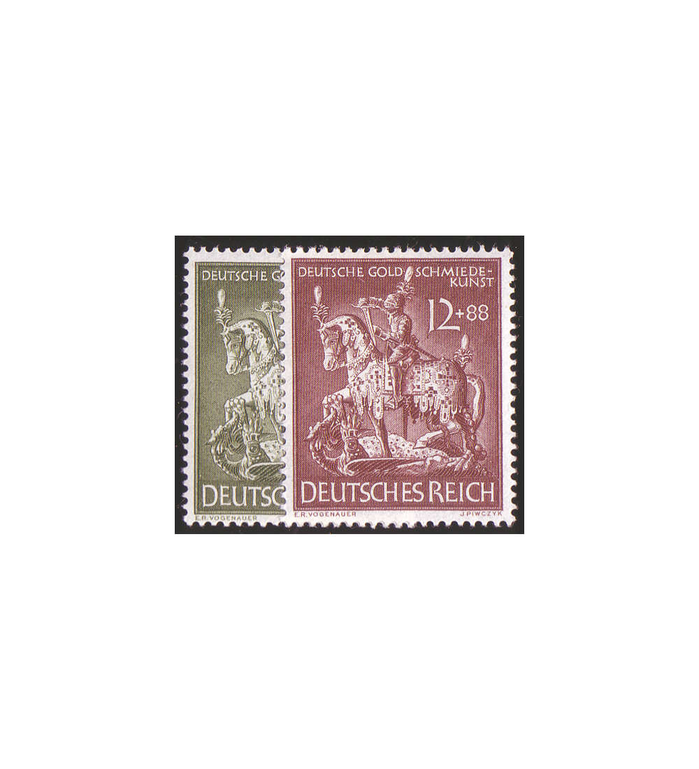 Deutsches Reich Nr. 860-861 Goldschmiedekunst 1943