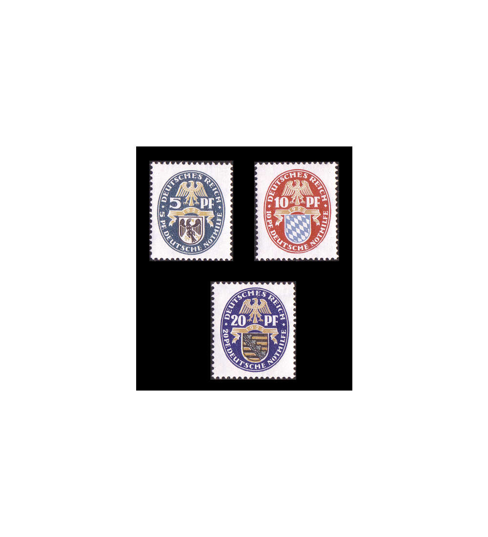 Deutsches Reich Nr. 375-377 postfrisch Nothilfe 1925