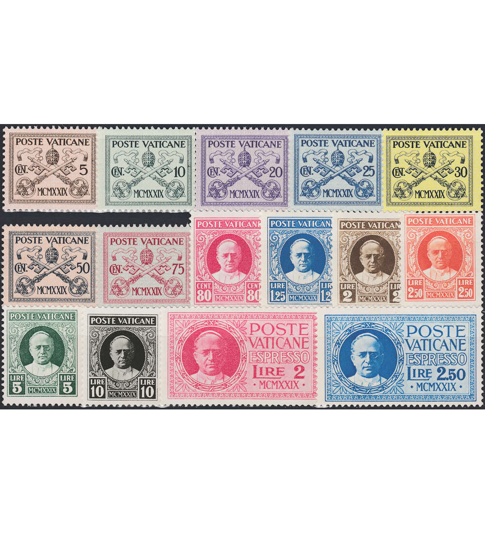 Vatikan Nr. 1-15 postfrisch ** Freimarken 1929