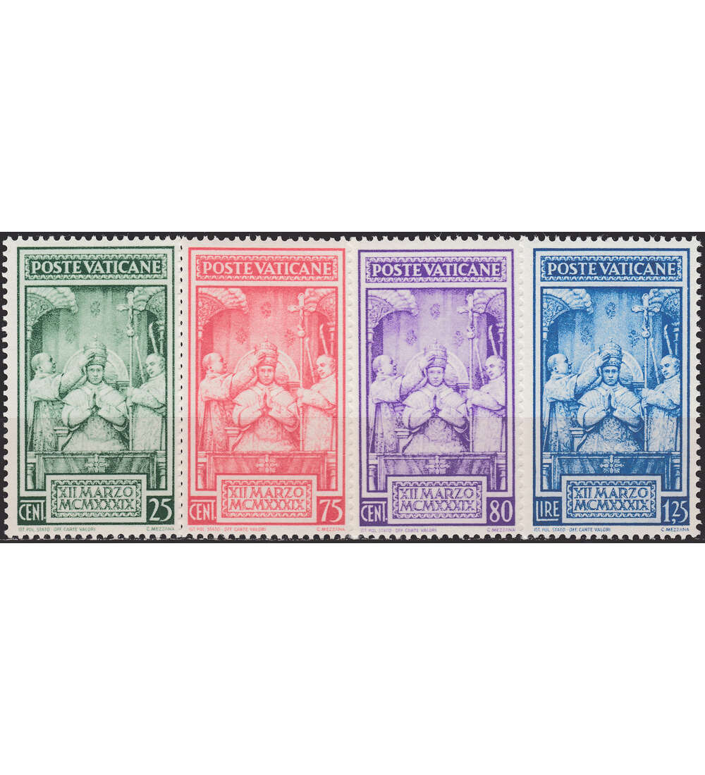 Vatikan Nr. 80-83 postfrisch ** Krnung Pius XII. 1939