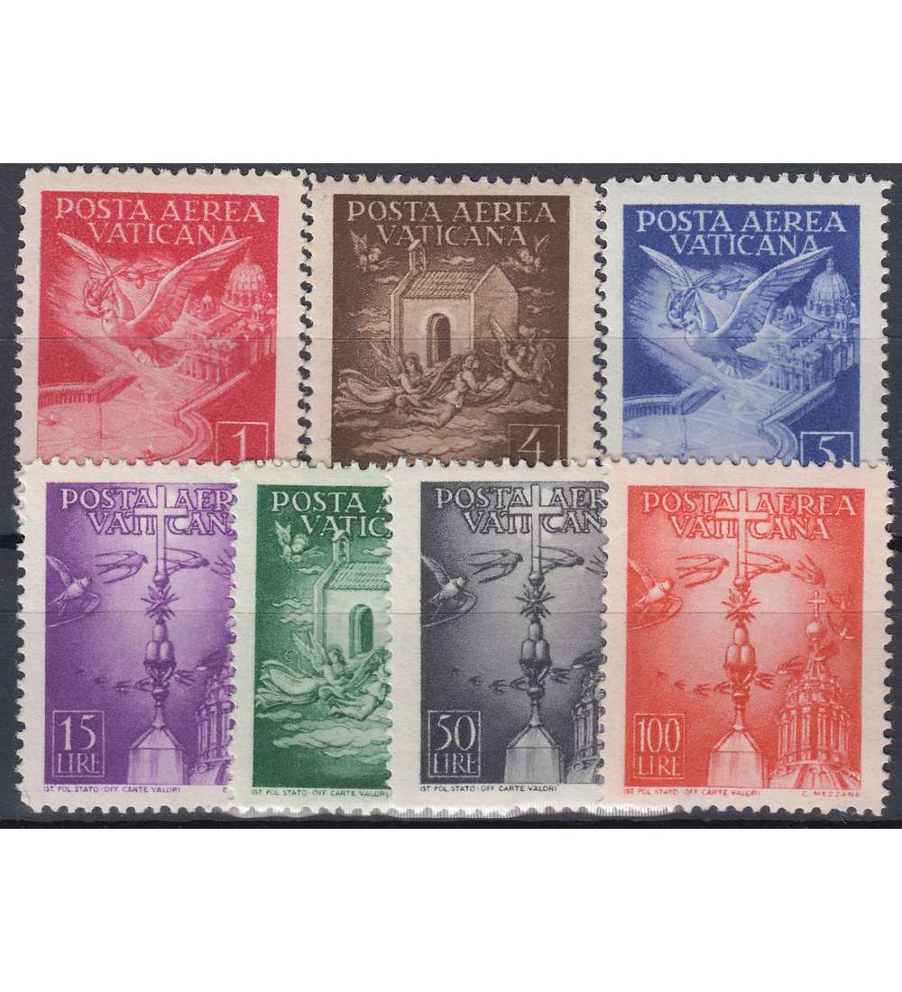 Vatikan Nr. 140-146 postfrisch ** Flugpostmarken 1947
