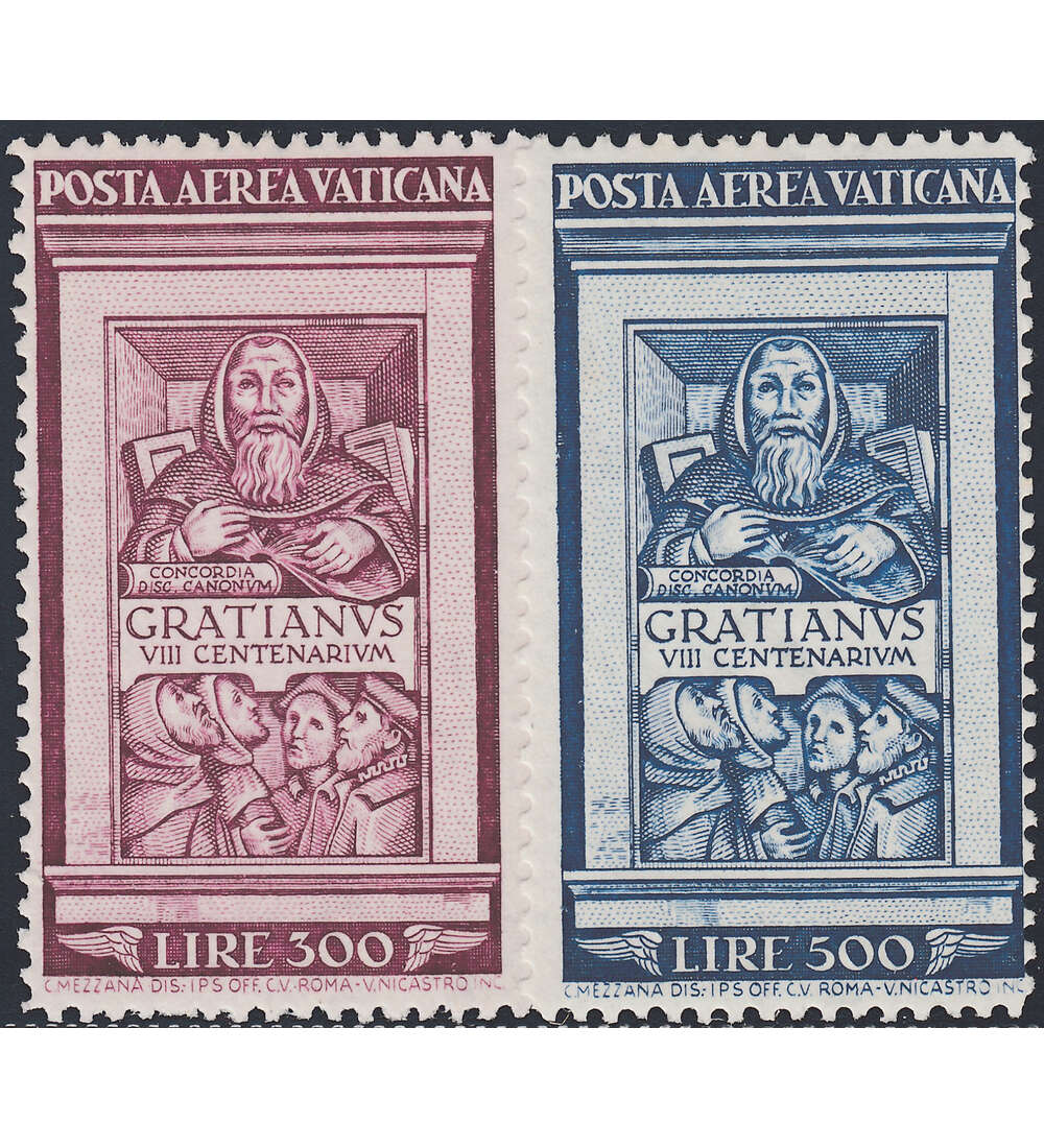 Vatikan Nr. 185-186 postfrisch ** Flugpostmarken 1951