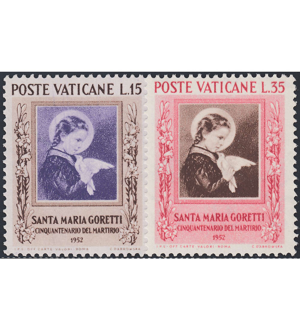 Vatikan Nr. 190-191 postfrisch ** Hl. Maria Goretti 1953