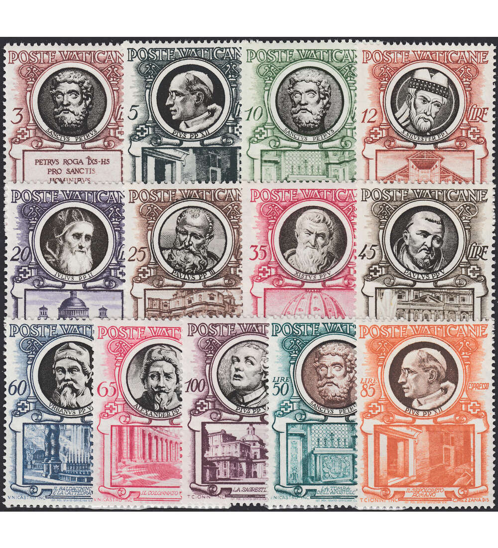 Vatikan Nr. 192-204 postfrisch ** Freimarken 1953