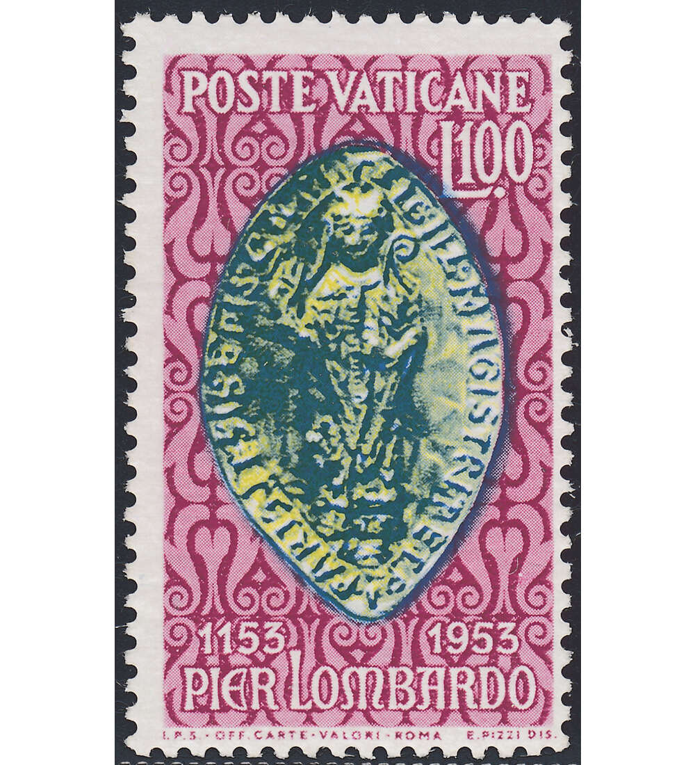 Vatikan Nr. 211 postfrisch ** Sentenzenbuch 1953