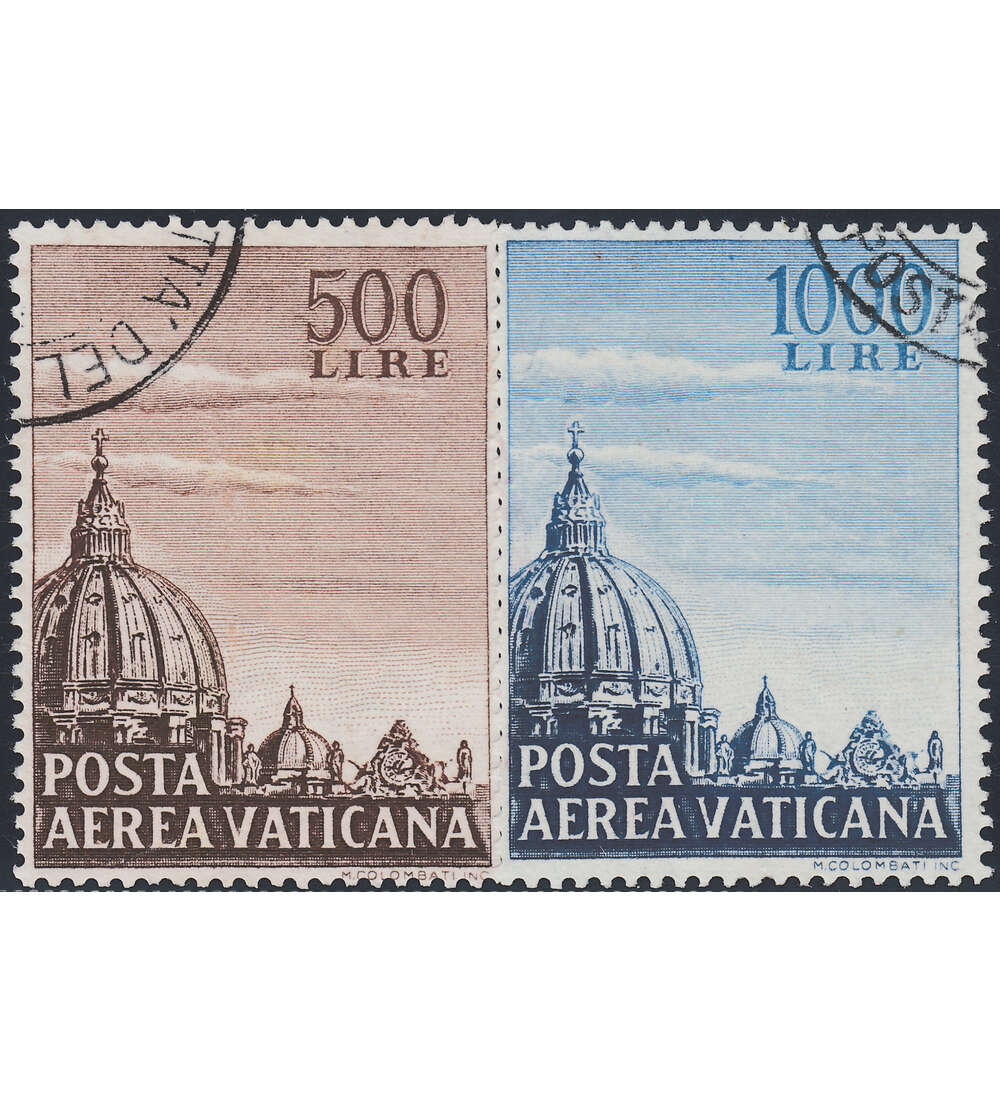 Vatikan Nr. 205-206 gestempelt Flugpostmarken 1953