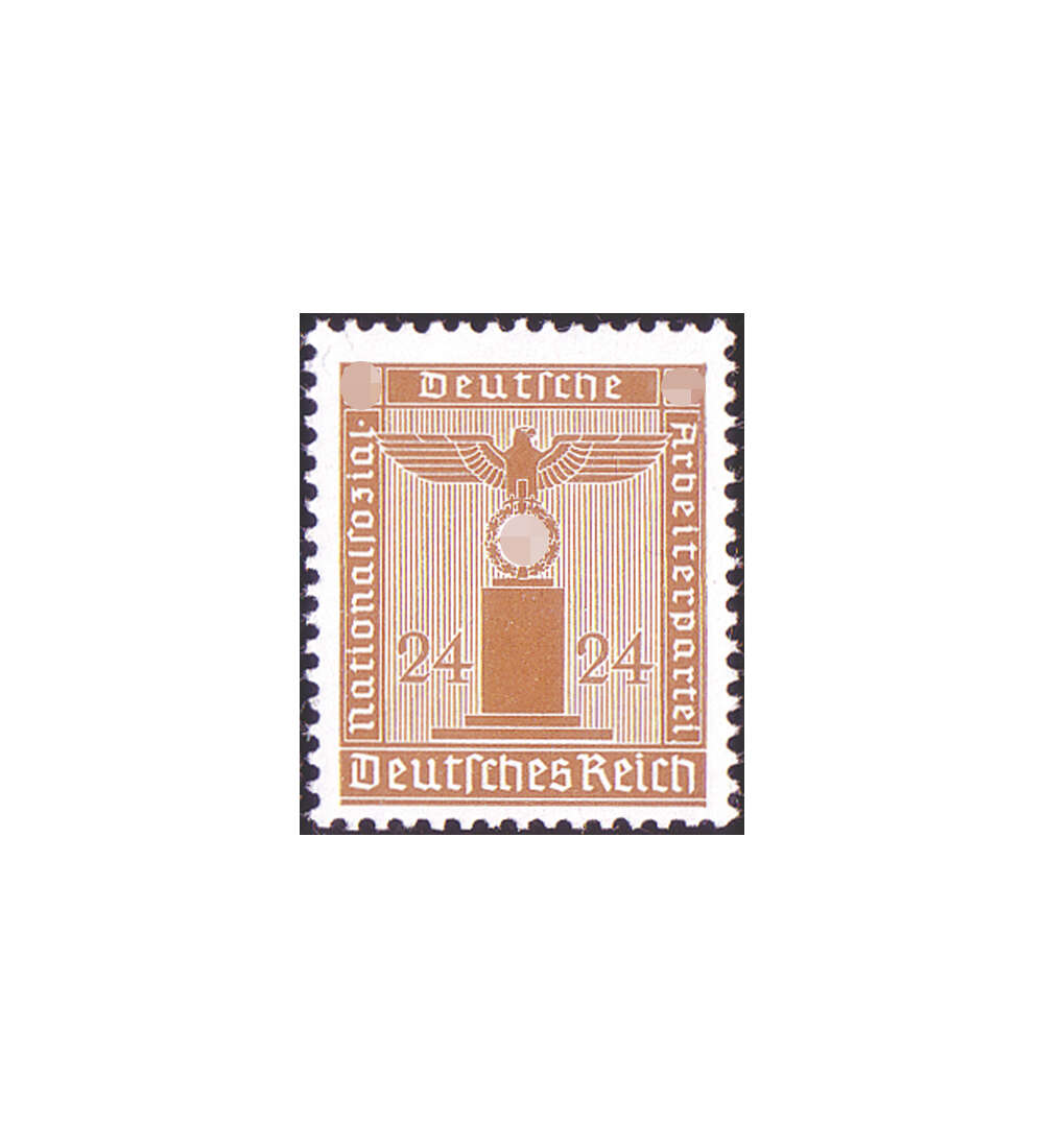 Deutsches Reich Dienstmarke Nr. 163y postfrisch waag. Riffelung geprft + signiert Schlegel