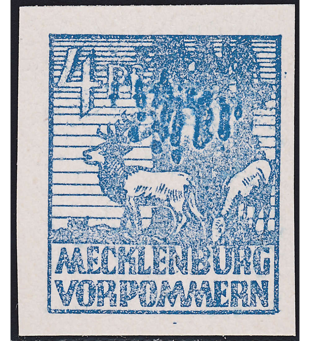 SBZ Nr. 30x postfrisch Verlaufenes Druckbild