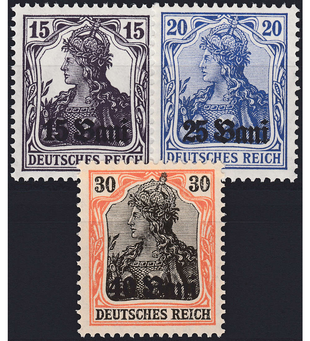 Deutsche Besetzung Rumnien Nr. 1-3 F postfrisch geprft und signiert