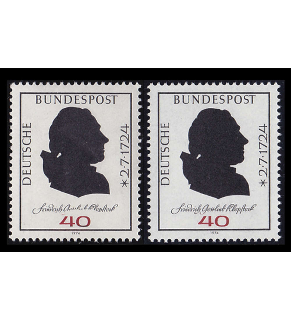 BRD Bund  Nr. 809 FII postfrisch ** Fehldruck