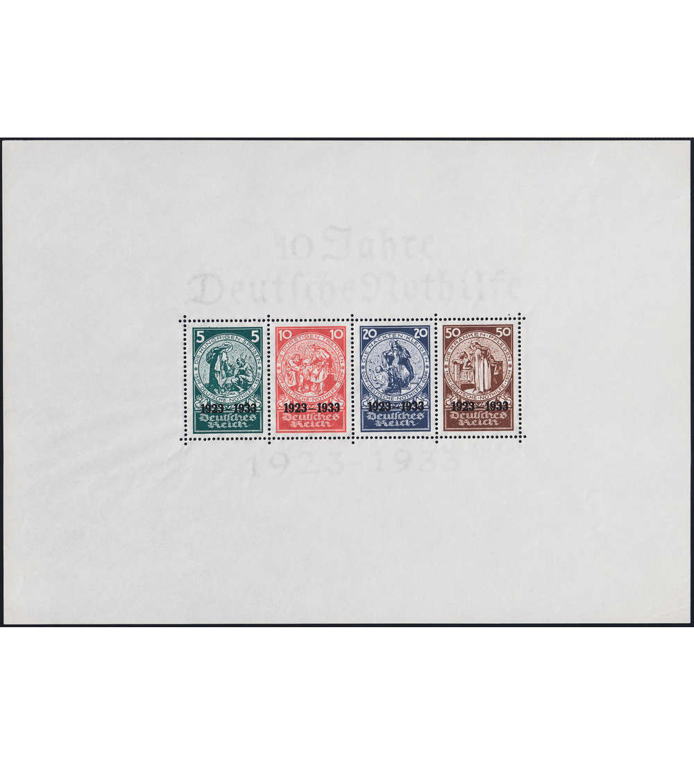 Deutsches Reich Block 2 postfrisch ** Rand mit minimalen Lagerspuren