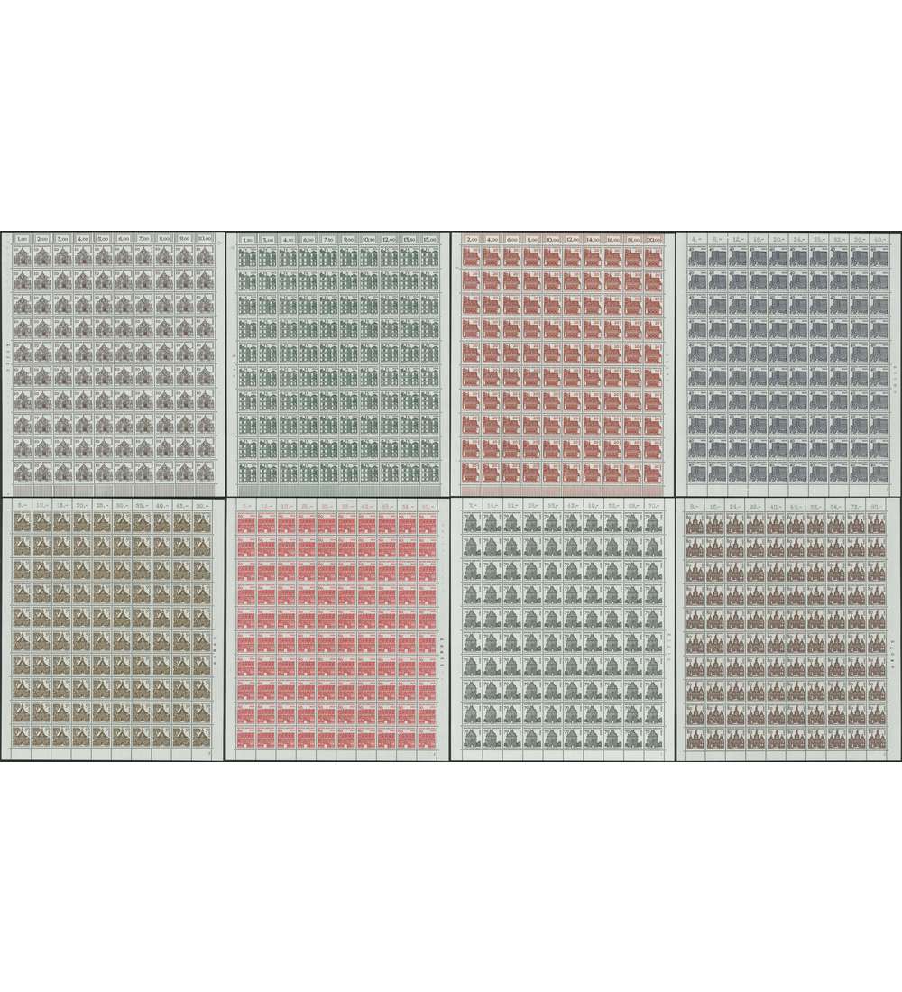 Berlin Kleine Bauwerke postfrisch ** Bogensatz Nr. 242-249**