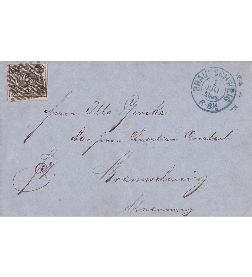 Braunschweig Nr. 5 auf Brief Ortsbrief