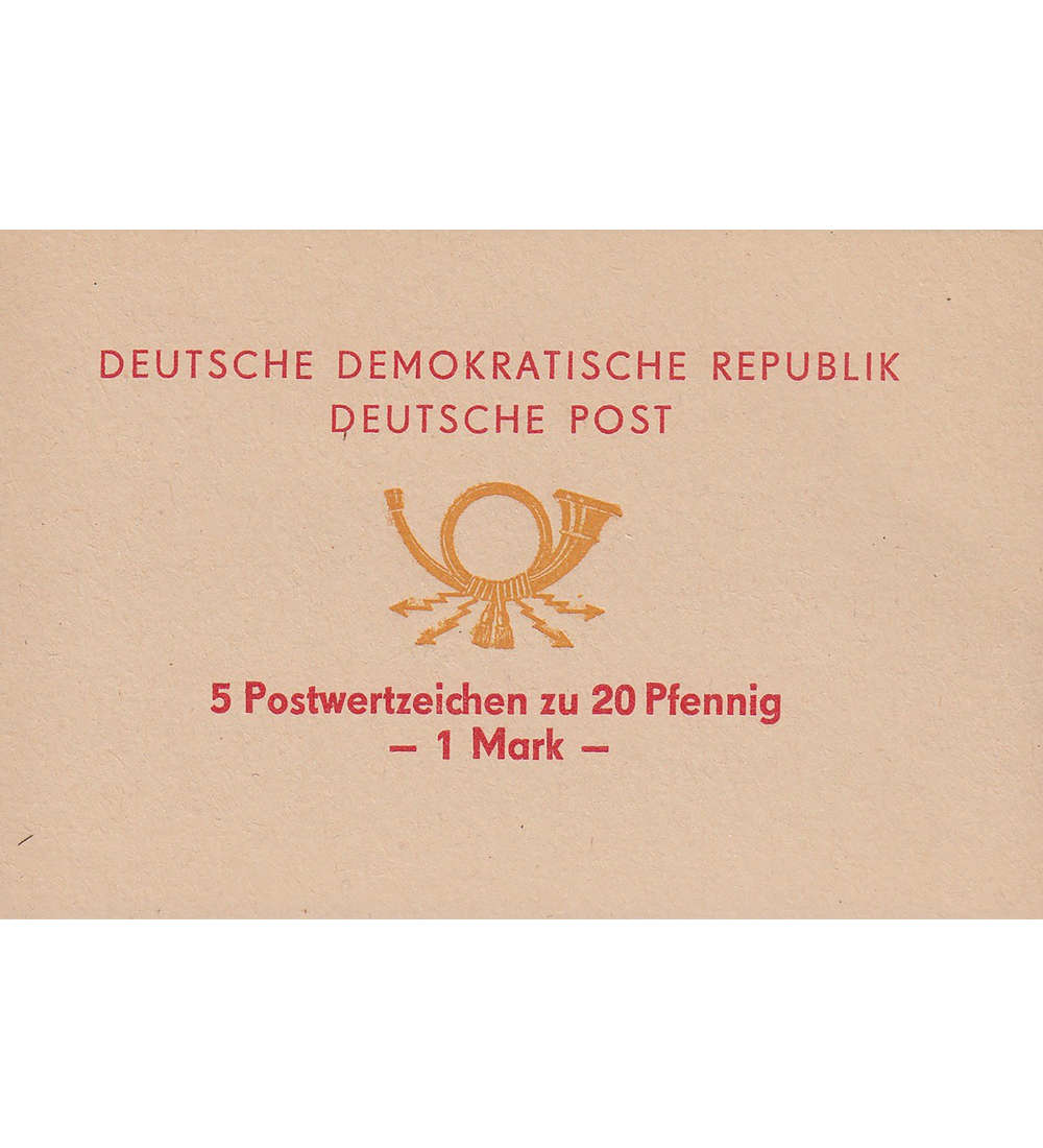 DDR Sondermarken-Heftchen SMHD 2 postfrisch ** 5 Postwertzeichen zu 20 Pfg.