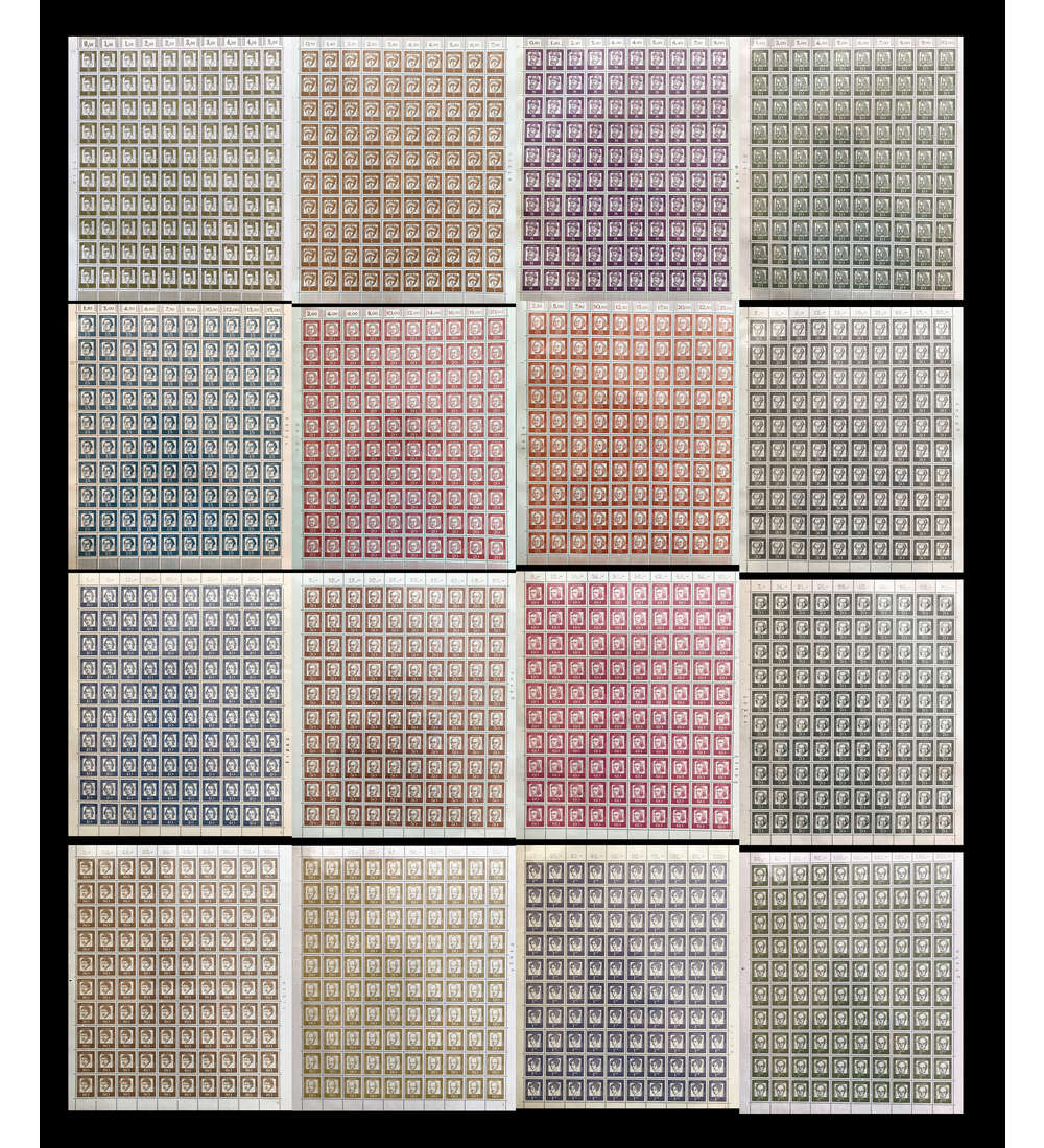 BRD Bund Nr. 347-362 postfrisch ** Bogensatz Bedeutende Deutsche