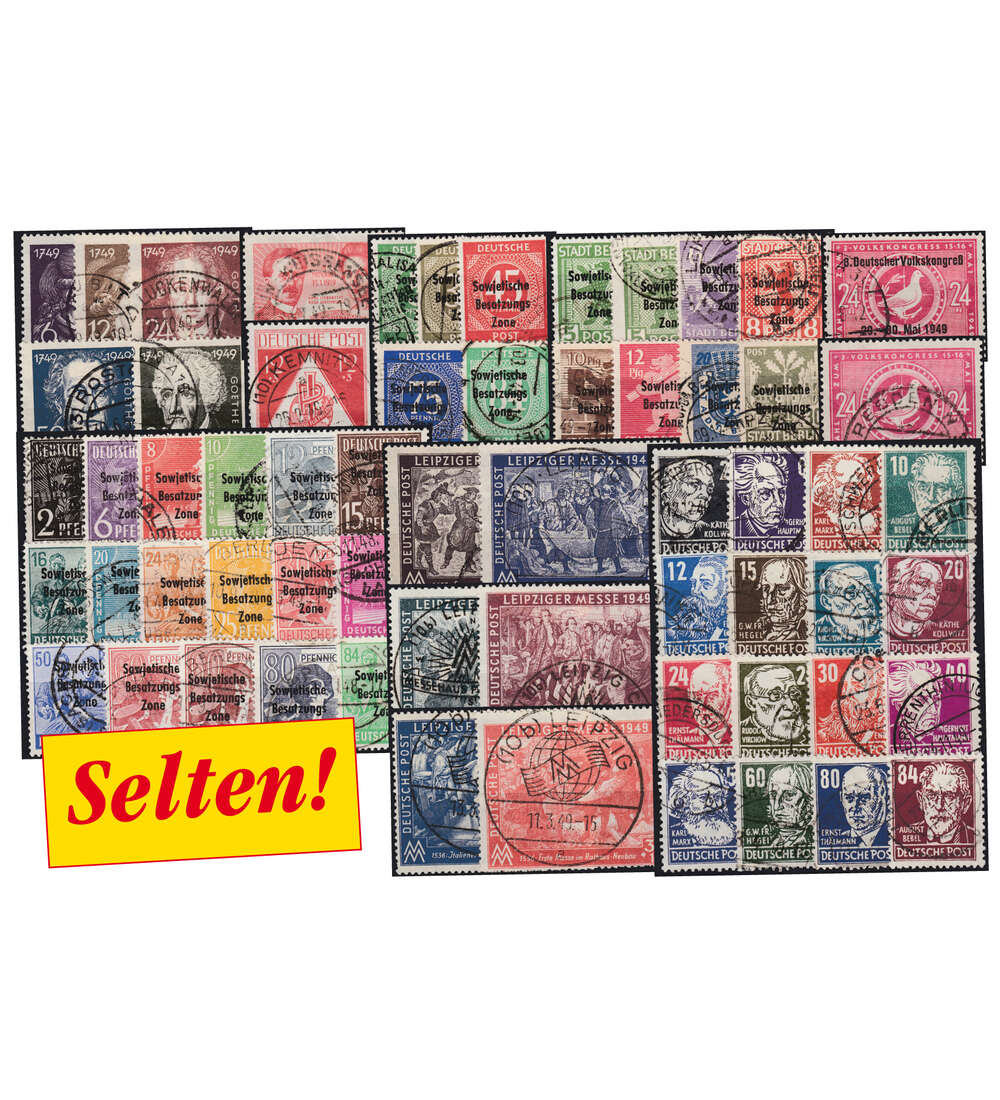 SBZ Nr. 182-241 gestempelt mit Nr. 195 ohne Block 6