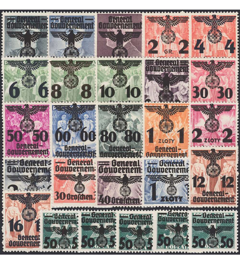 Generalgouvernement Nr. 14-39 postfrisch Provisorium