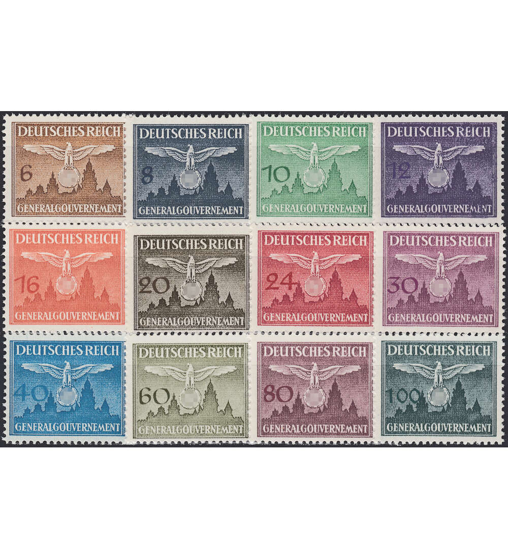Generalgouvernement Dienstmarken Nr. 25-36 postfrisch