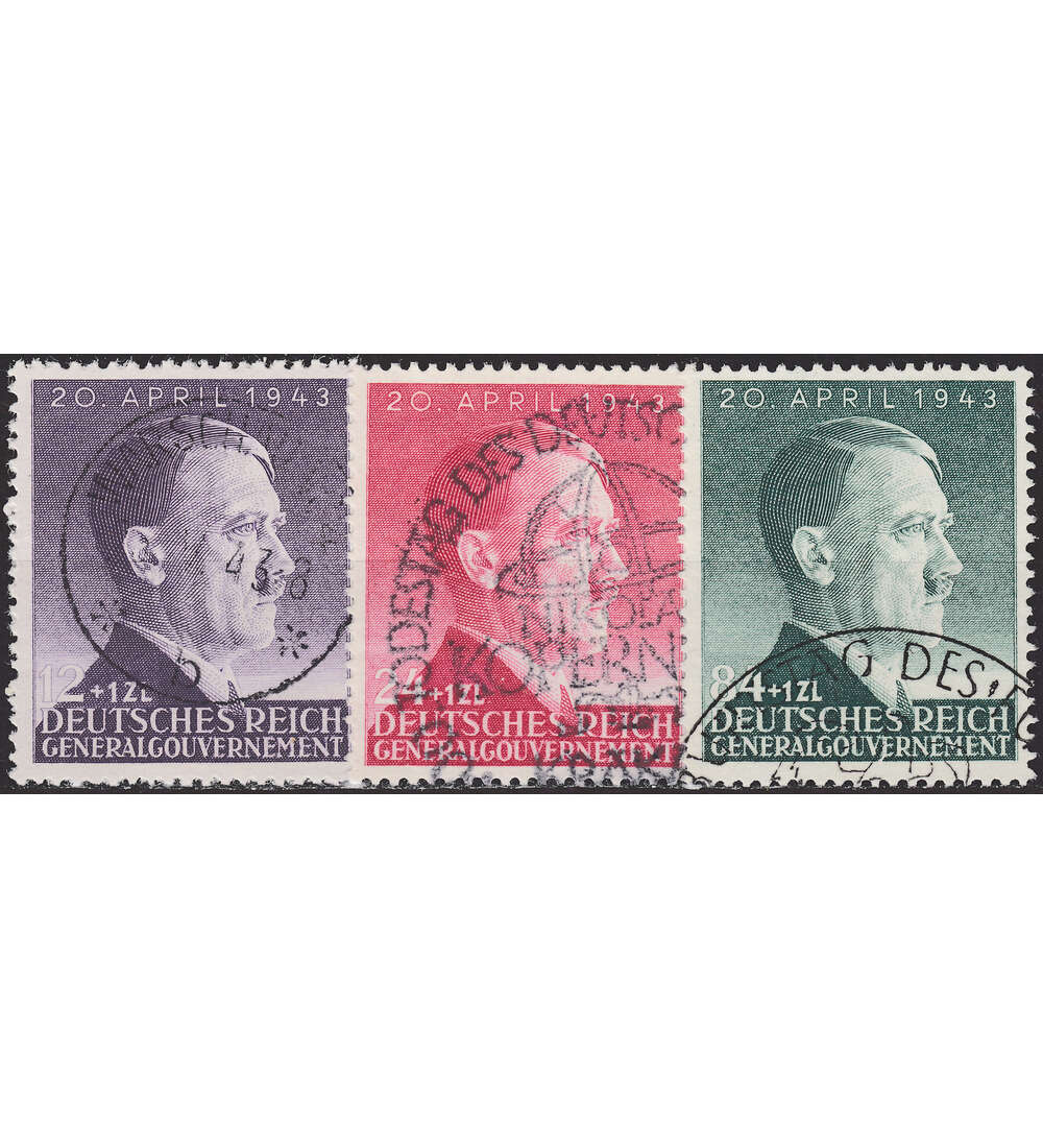 Generalgouvernement Nr. 101-03 gestempelt Hitler