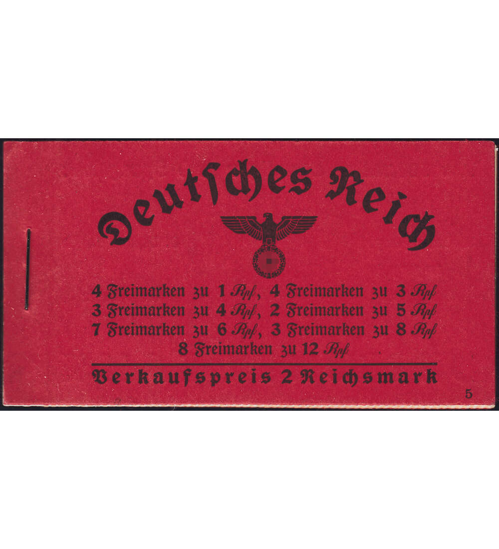 Deutsches Reich Markenheft Nr. 37 Hindenburg 1937 postfrisch