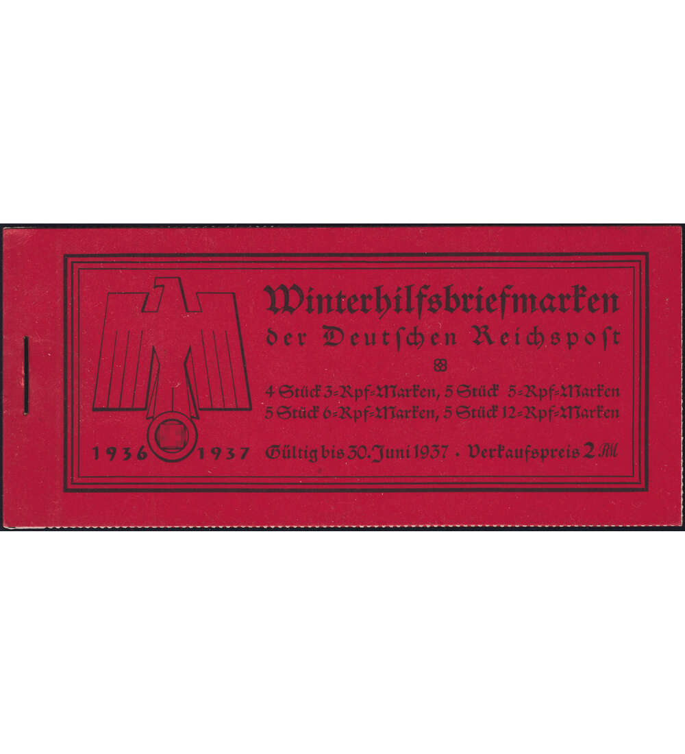Deutsches Reich Markenheft Nr. 43 Mod. Bauten 1936 postfrisch