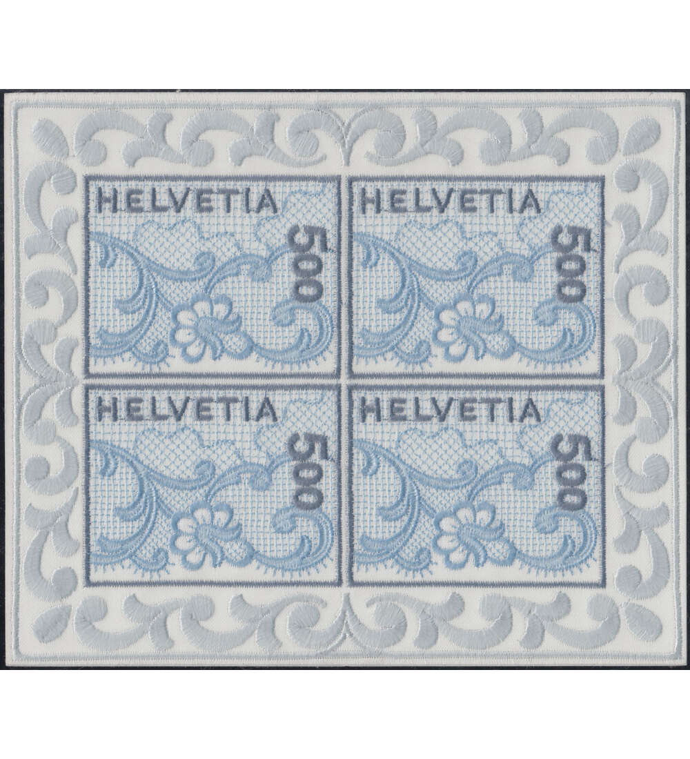 Schweiz Nr. 1726 postfrisch ** Stickerei-Kleinbogen