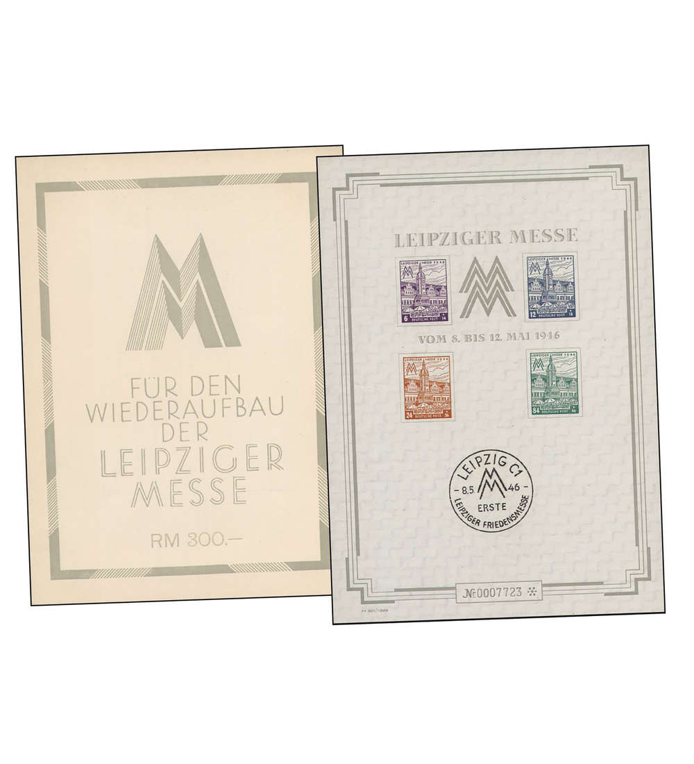 SBZ Block 5 SX Messe 1946    ohne Schutzhlle