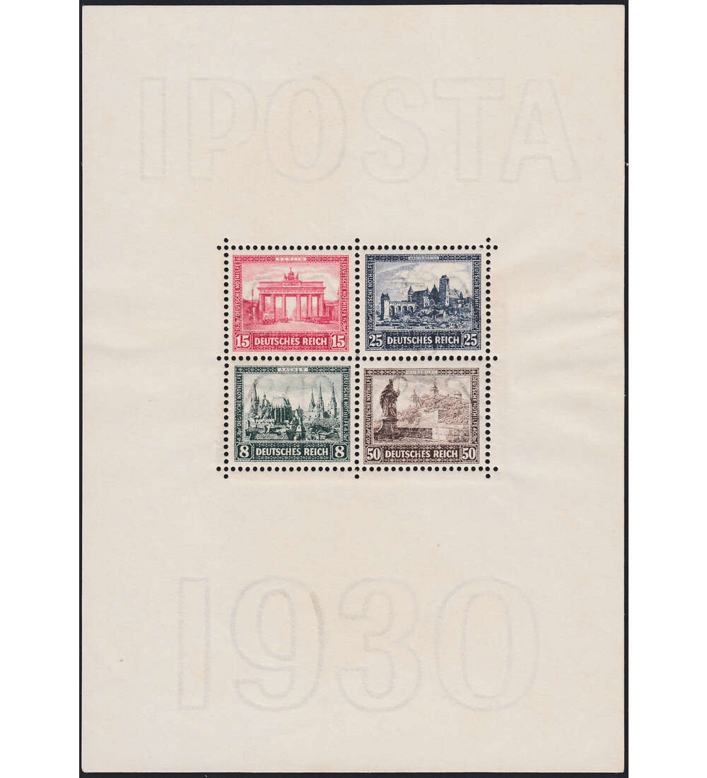 Deutsches Reich Block 1 postfrisch ** IPOSTA gepr�ft Schlegel