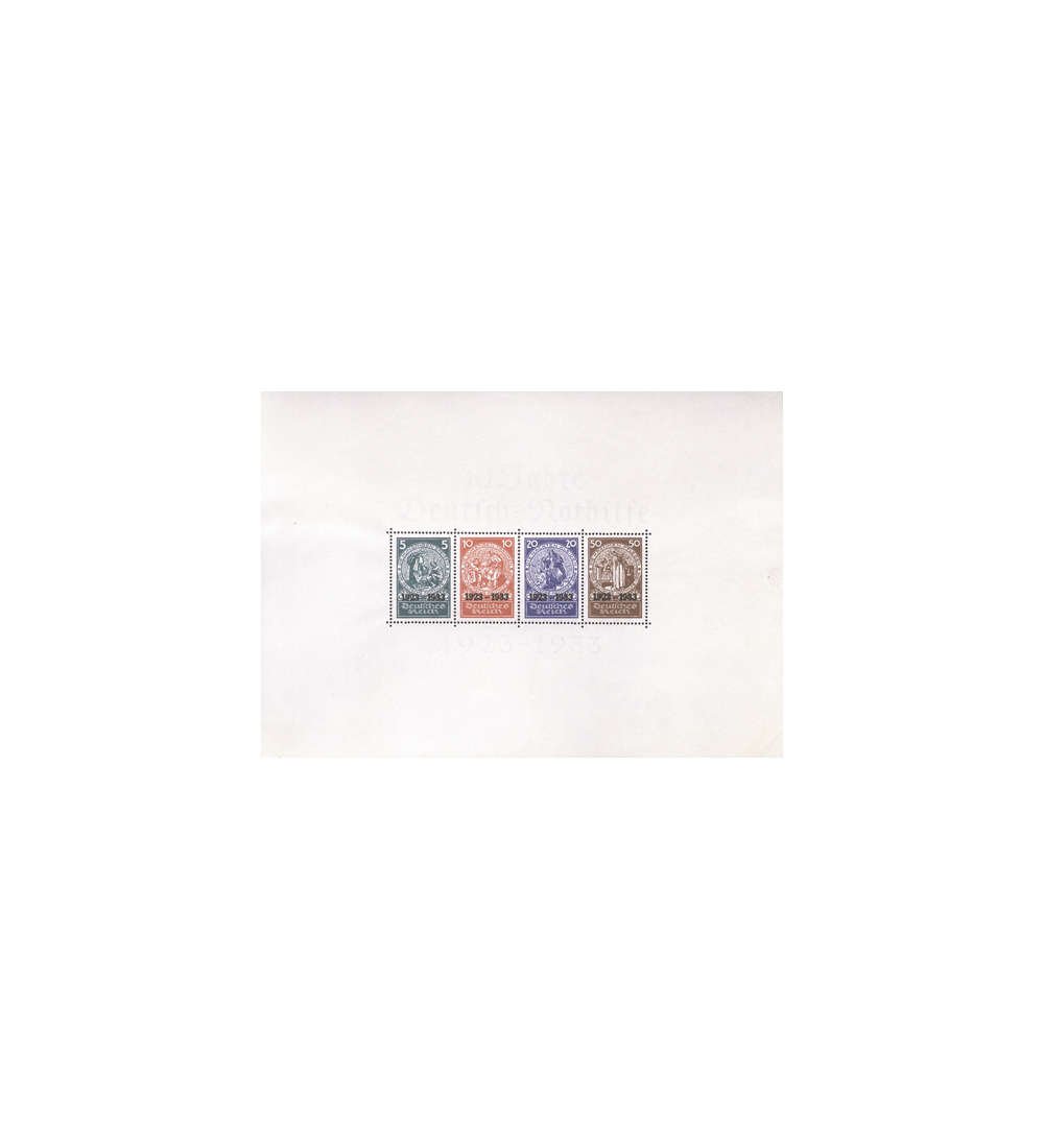 Deutsches Reich Block 2 postfrisch ** Nothilfe geprft Schlegel