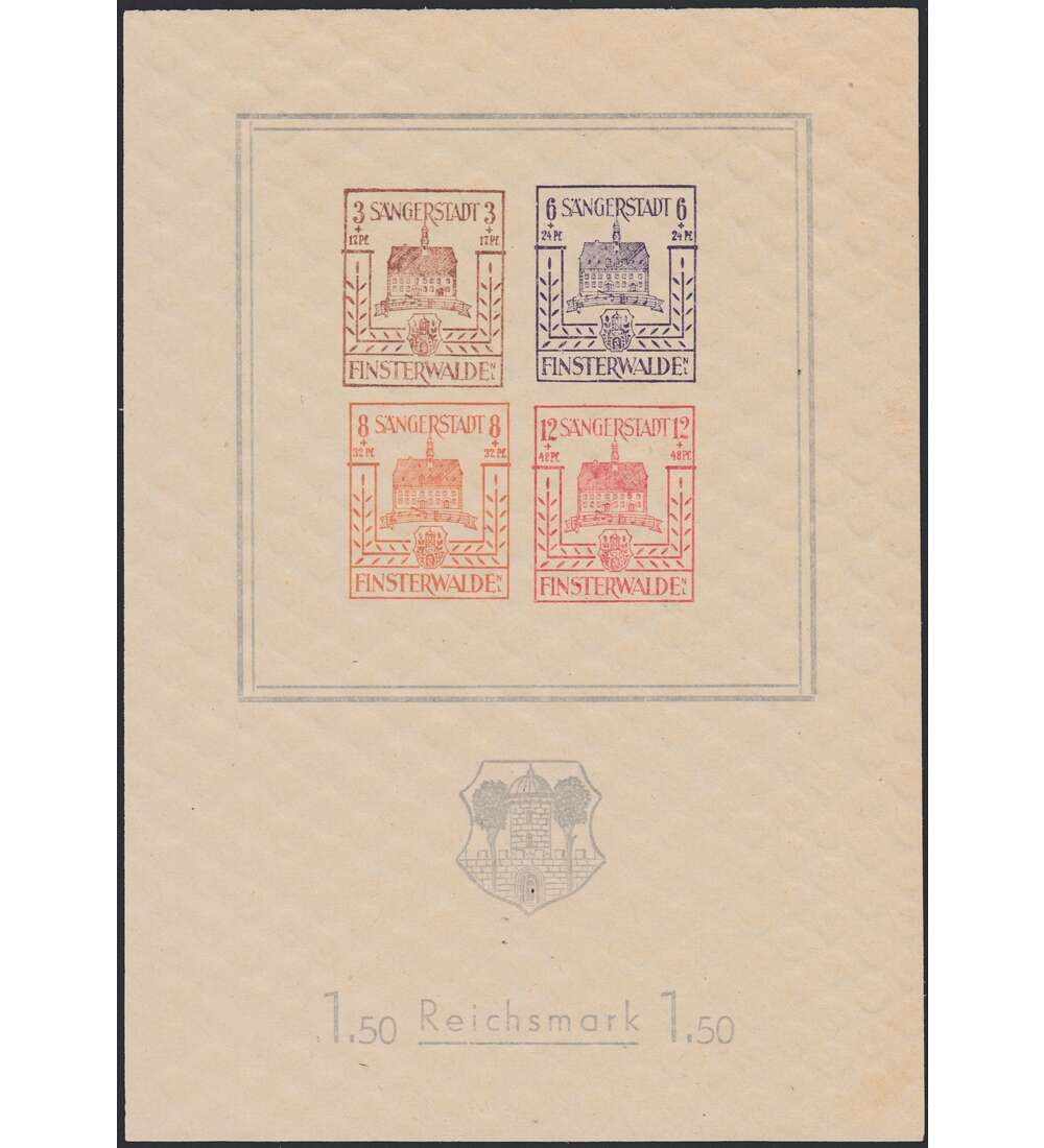 Deutsche Lokalausgabe Finsterwalde  Block 2 postfrisch**